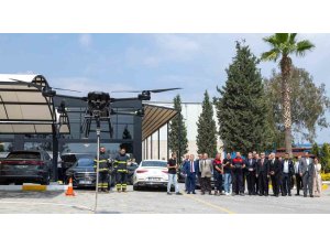 Mersin OSB’de ’Yangın Müdahale İnsansız Hava Aracı’ göreve başladı