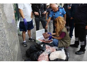 İzmir’den Antalya’ya yolcu otobüsüyle çöp poşetinde 300 kilo et gönderdiler