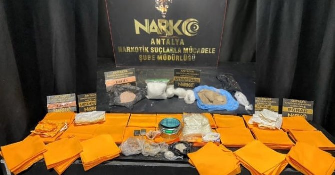 Antalya’da uyuşturucu operasyonu, 1 milyon 368 bin 960 kullanımlık A4 ele geçirildi