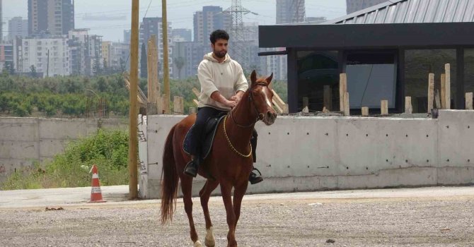 Atla markete giderken ’alkollü araç kullanmak’tan ceza yedi