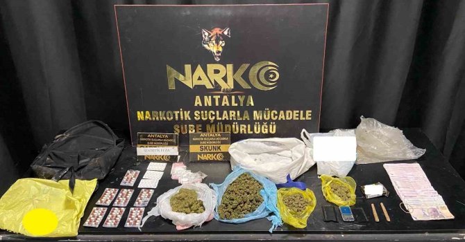 Antalya’da uyuşturucu operasyonlarında 13 kişi tutuklandı