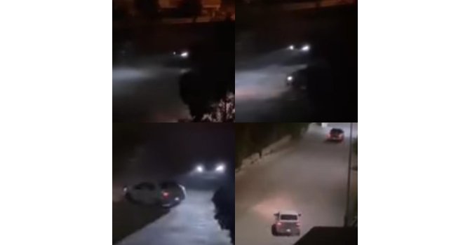 Yakalanırlarsa 46’şar bin TL ceza yiyecekler: Okulun bahçesinde drift attılar