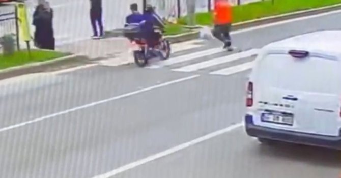 Ölümlü motosiklet kazasının görüntüleri ortaya çıktı