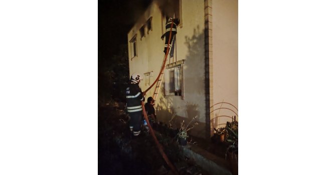 Arsuz’da müstakil evde yangın