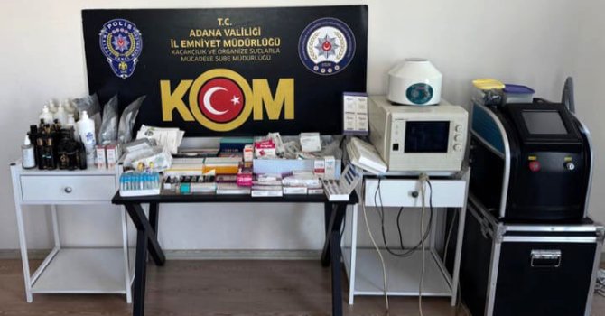 Adana’da kaçak klinik operasyonu