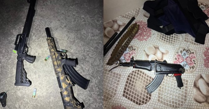 Adana’da EYP ile biri kalaşnikof 6 silah ele geçirildi: 2 tutuklama