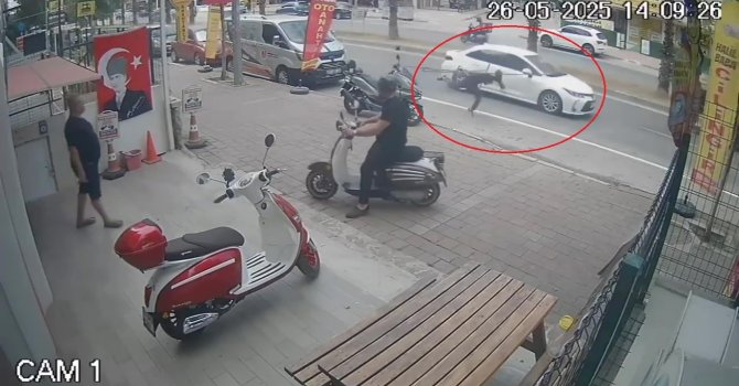 Bir anda takla atarak yere düştü, ne yaşadığına o da anlam veremedi