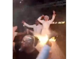 Düğündeki meşale şovu faciaya yol açıyordu