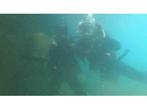 Kurbağa adamlar daldı, hayalet ağlar temizlenip balıklara yaşam alanı oluşturuldu