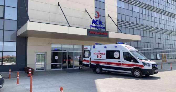 Burdur’da üzerine kurban devrilen kadın ağır yaralandı