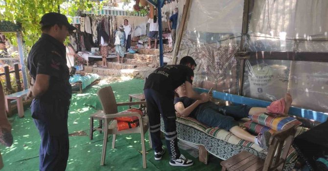 Kaleköy’de düşen Fransız turist denizden tahliye operasyonuyla kurtarıldı