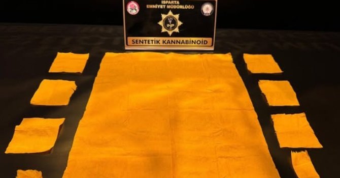 Isparta’da 6 bin 672 kullanımlık sentetik madde ele geçirildi
