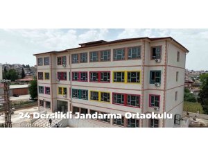 Reyhanlı’da inşa edilen Jandarma Ortaokulu’nun yapımında sona gelindi