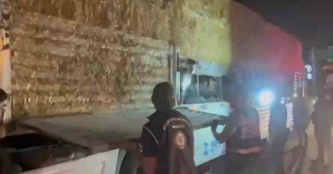 Saman balyalarının altına saklanan 31 kaçak göçmen yakalandı