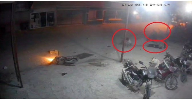 Otomobilin biçtiği motosikletteki 17 yaşındaki çocuk öldü, o anlar kamerada