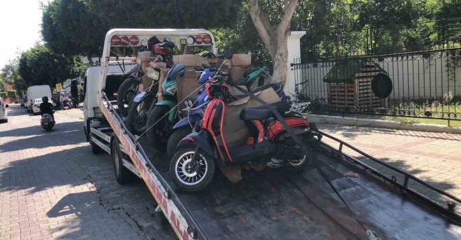 Kurallara uymayan motosiklet sürücülerine ceza yağdı