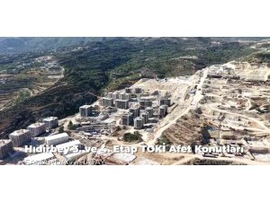 Samandağ Hıdırbey’de TOKİ afet konutları yükseliyor