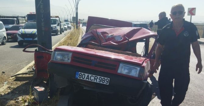 Takla atan otomobilin genç sürücüsü hayatını kaybetti