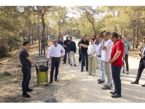 Seçer, Emirler Orman Parkı Piknik Alanında incelemelerde bulundu