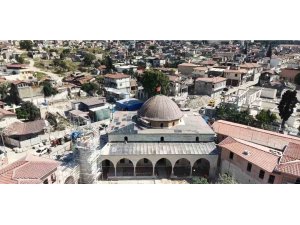 Depremin yıktığı Habib-i Necaar Camii’nde ihya çalışmaları hızla sürüyor