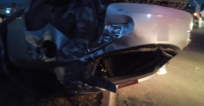 Kırıkhan’da ters dönen otomobilin sürücüsü yaralandı