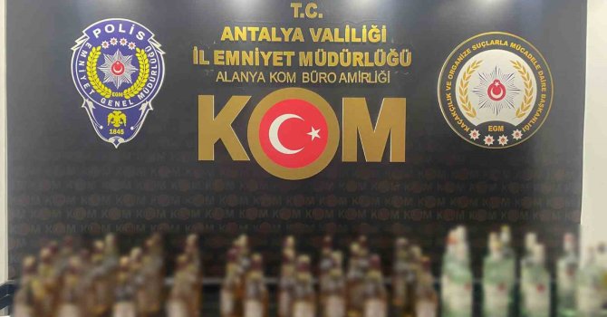 Antalya’da son 1 haftada çok miktarda kaçak içki ve tütün ele geçirildi