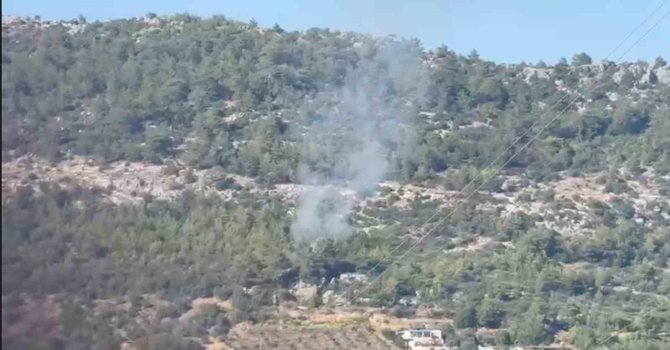 Gazipaşa’da ormanlık alanda başlayan yangın büyümeden söndürüldü