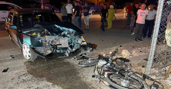 Burdur’da otomobil ile çarpışan motosiklet sürücüsü öldü, 1 yaralı