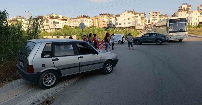 Bir anlık dikkatsizlik kazaya neden oldu
