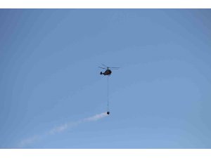 Hatay’da orman yangınına havadan müdahale yeniden başladı