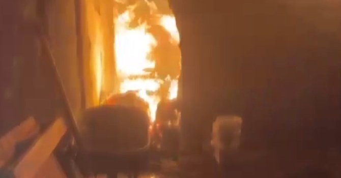 Kahramanmaraş’ta ahır yangını, 2 hayvan telef oldu