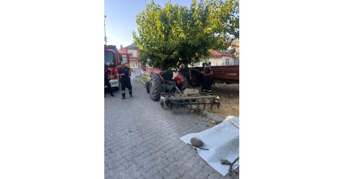 Traktör ağaca çarptı, sürücü hayatını kaybetti