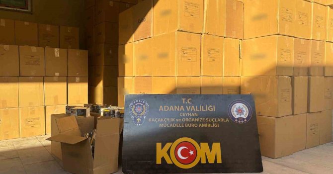 Adana’da 11 milyon 730 bin kaçak makaron ele geçirildi: 5 gözaltı