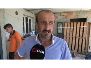 Yılana benzerliğiyle dikkat çeken 1 buçuk metrelik kertenkele kameralara yakalandı