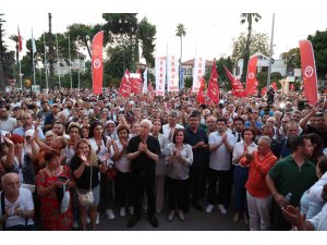 Antalya’da Muhittin Böcek’e destek mitingi