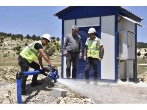 MESKİ, Güzeloluk Mahallesi’nde su teminini güvence altına aldı