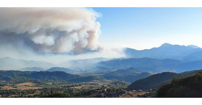 Suriye’den Yayladağı’na sıçrayan alevler kontrol altına alındı