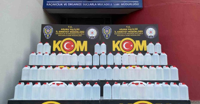 Adana’da kaçak etil alkol operasyonu: 3 gözaltı