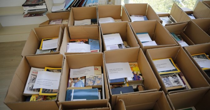 Bağışlanan kitaplar Türkiye’nin dört bir yanına gönderiliyor