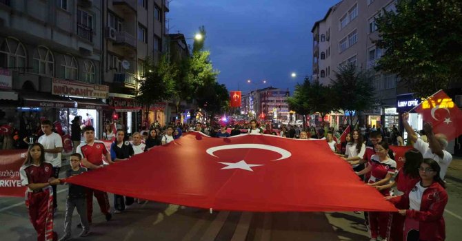 Burdur’da "15 Temmuz" kortej yürüyüşü ve anma programı