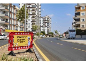 Tarsus’un önemli caddesinde 2. etap çalışmaları tamamlandı