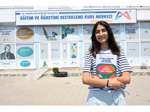 Mersin’de Aydıncık’ın LGS birincisi Büyükşehir Belediyesi kurs merkezi öğrencisi çıktı