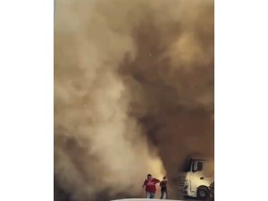 Yıkımda toz bulutu paniği