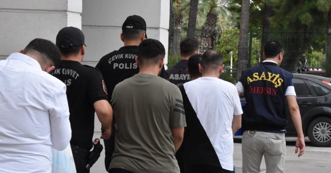 Mersin’de suç örgütüne şafak operasyonu: 18 gözaltı
