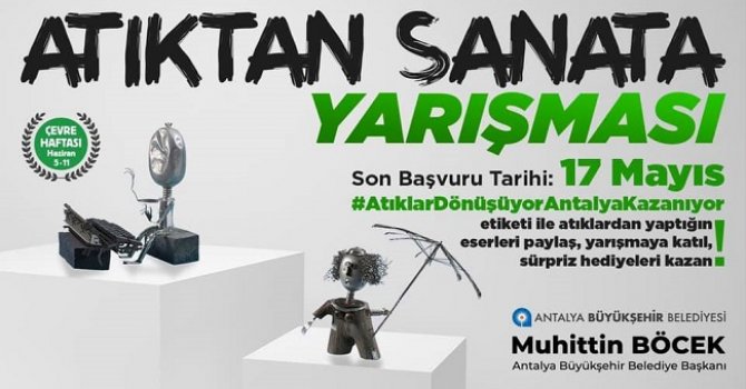 Atık malzemeler sanata dönüşüyor