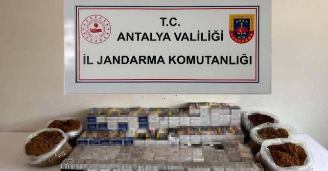 Alanya’da kaçak tütün operasyonunda 40 bin makaron ele geçirildi