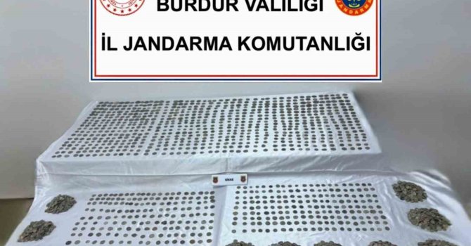 Burdur’da 6 bin 310 sikke ele geçirildi