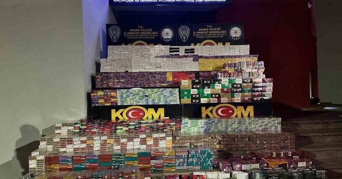 Saman yüklü tırdan 3 milyon TL’lik gümrük kaçağı sigara çıktı