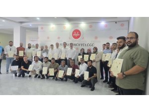 Hatay’da müftülük personeline başarı belgesi verildi