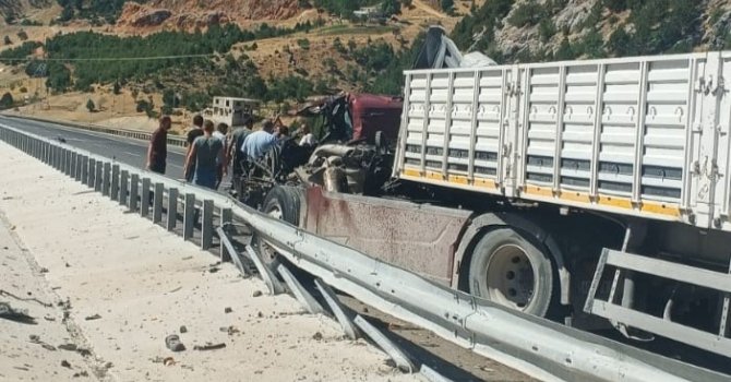 Kahramanmaraş’ta tır kazası: 1 ağır yaralı
